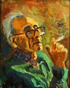 Uncle Steve, 1995, oil on wood, 38 x 31 cm